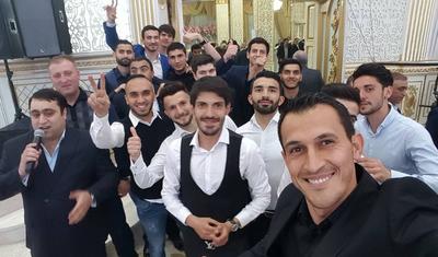 "Səbail" futbolçusuna səs-küylü toy etdi - FOTOREPORTAJ