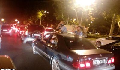 "Qarabağ"in eşqi ilə səhərədək bayram edənlər - VİDEO+FOTOLAR