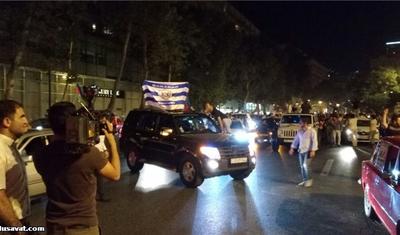 "Qarabağ"in eşqi ilə səhərədək bayram edənlər - VİDEO+FOTOLAR