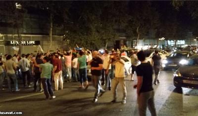 "Qarabağ"in eşqi ilə səhərədək bayram edənlər - VİDEO+FOTOLAR