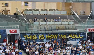 İlham Əliyev millimizin Almaniya ilə oyununa baxdı - FOTOREPORTAJ