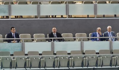 İlham Əliyev millimizin Almaniya ilə oyununa baxdı - FOTOREPORTAJ