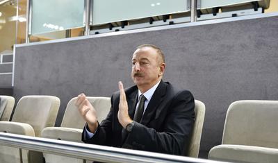 İlham Əliyev millimizin Almaniya ilə oyununa baxdı - FOTOREPORTAJ