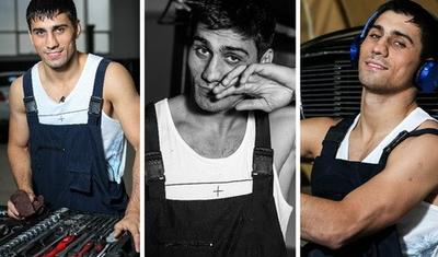 Çempionumuz çilingər oldu, maşın düzəltdi - VİDEO+FOTOLAR