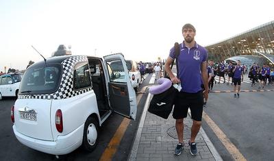 "Neftçi" yolunda yorğun və əldən düşmüş macarlar - FOTOLAR