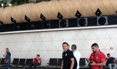 "Neftçi" "Uypeşt"lə oyun üçün Macarıstana yola düşdü - FOTOLAR