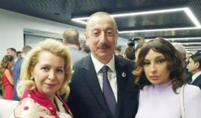 İlham Əliyev və ailə üzvləri DÇ-nın təntənəli açılışında - FOTOLAR