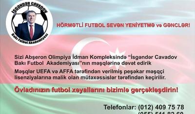 "Övladınızın futbol xəyallarını bizimlə gerçəkləşdirin!" - FOTO