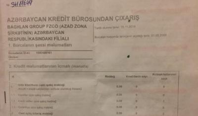 Hafiz Məmmədov rəsmi arayış aldı: 1 qəpik də borcu yoxmuş...