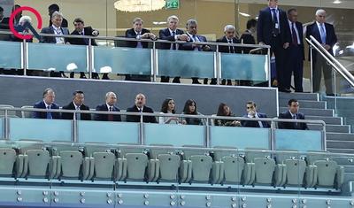 Əliyevlə Putin Bakıda DÇ-nın oyunlarını izləyir - FOTOLAR