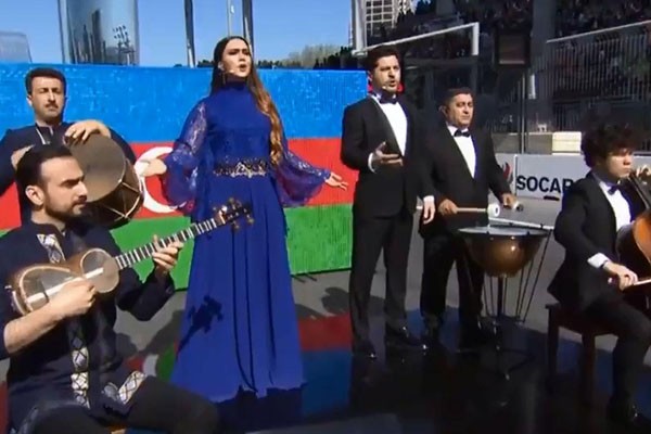 VİDEO: Açılışda Azərbaycan himni yeni aranjimanda