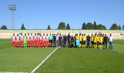 Qarabağ qaziləri Gəncə stadionunda meydana çıxdılar - FOTOLAR