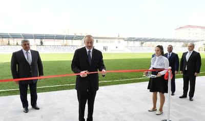 İlham Əliyev Beyləqan Olimpiya Kompleksinin açılışında - FOTOLAR