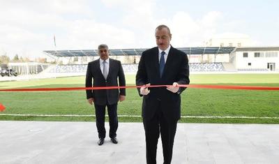 İlham Əliyev Beyləqan Olimpiya Kompleksinin açılışında - FOTOLAR