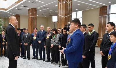 İlham Əliyev Beyləqan Olimpiya Kompleksinin açılışında - FOTOLAR