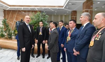 İlham Əliyev Beyləqan Olimpiya Kompleksinin açılışında - FOTOLAR