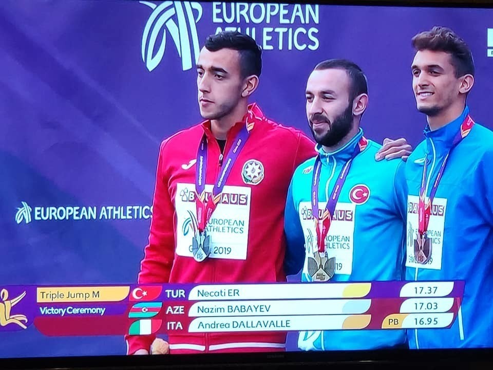 Azərbaycan atleti Avropa çempionatında gümüş sahibi oldu