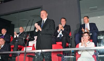 Prezident və xanımı təntənəli açılış mərasimində - FOTOLAR