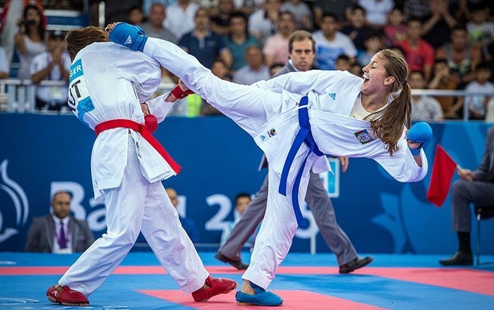 Azərbaycanın qadın karateçisi yarımfinala yüksəldi