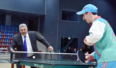 Azərbaycanlı nazirlər tennis oynadı - FOTOLAR