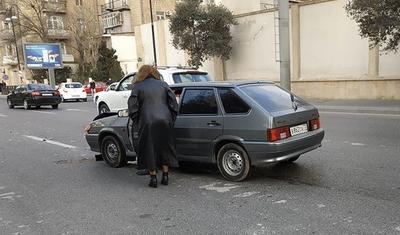 Elnur qəzaya düşdü - FOTO