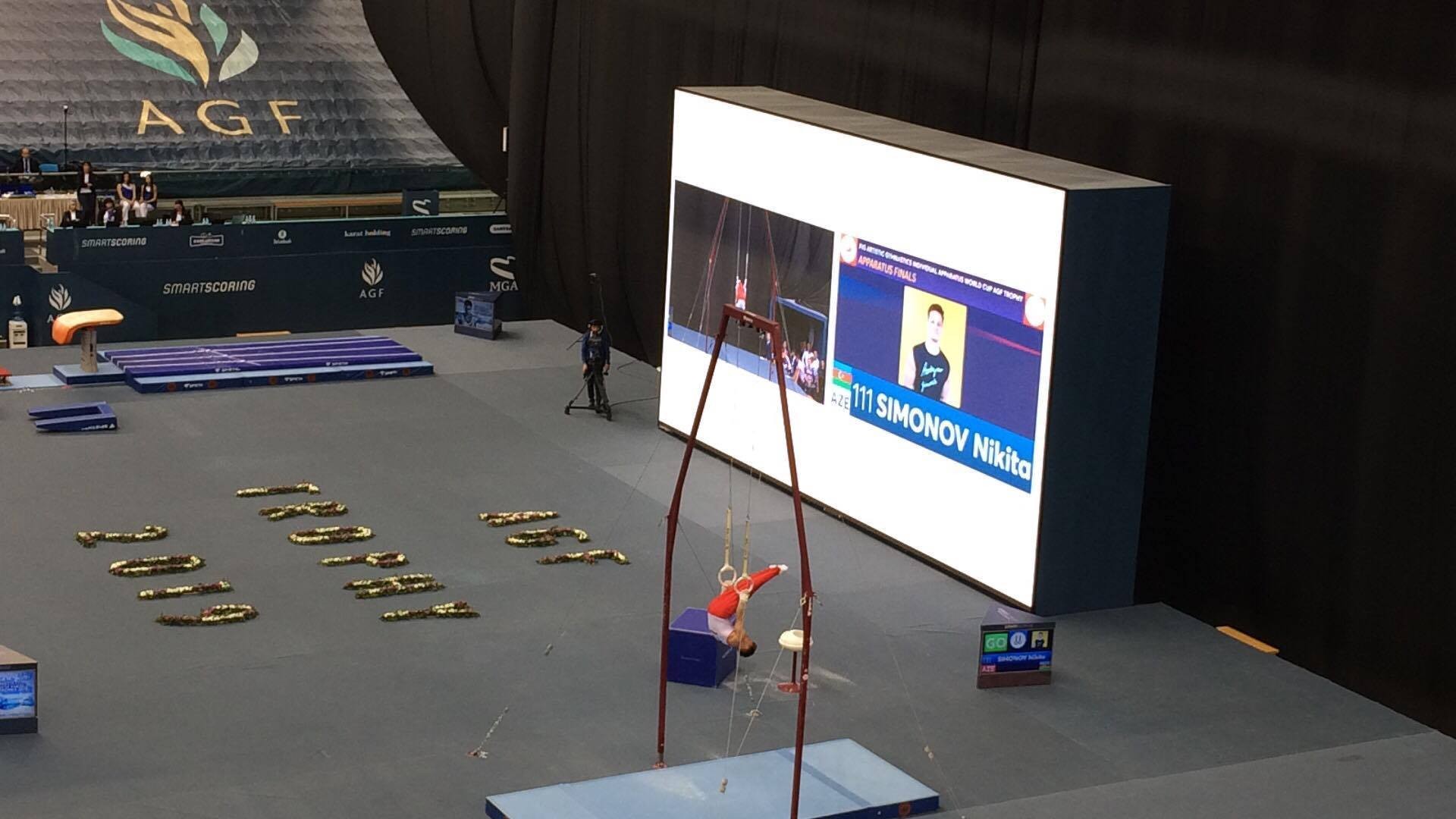 Azərbaycan gimnastı Bakıdakı Dünya Kubokunda gümüş qazandı