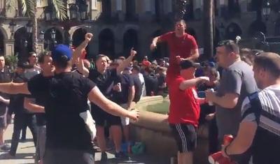 “Liverpul” fanatları Barselonada həbs edildi - 2 VİDEO+FOTOLAR
