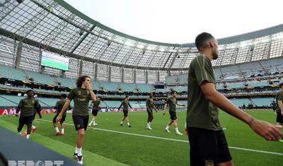 "Arsenal"ın ulduzlarını Bakıda o ki var tərlətdilər! FOTOREPORTAJ