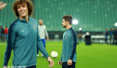 İngiltərə klubunun futbolçuları Bakıda bir-birini "qırdı" - FOTOLAR
