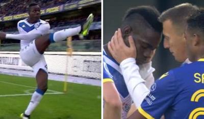 Balotelli irqçiliyə görə oyunu yarımçıq tərk etmək istədi -