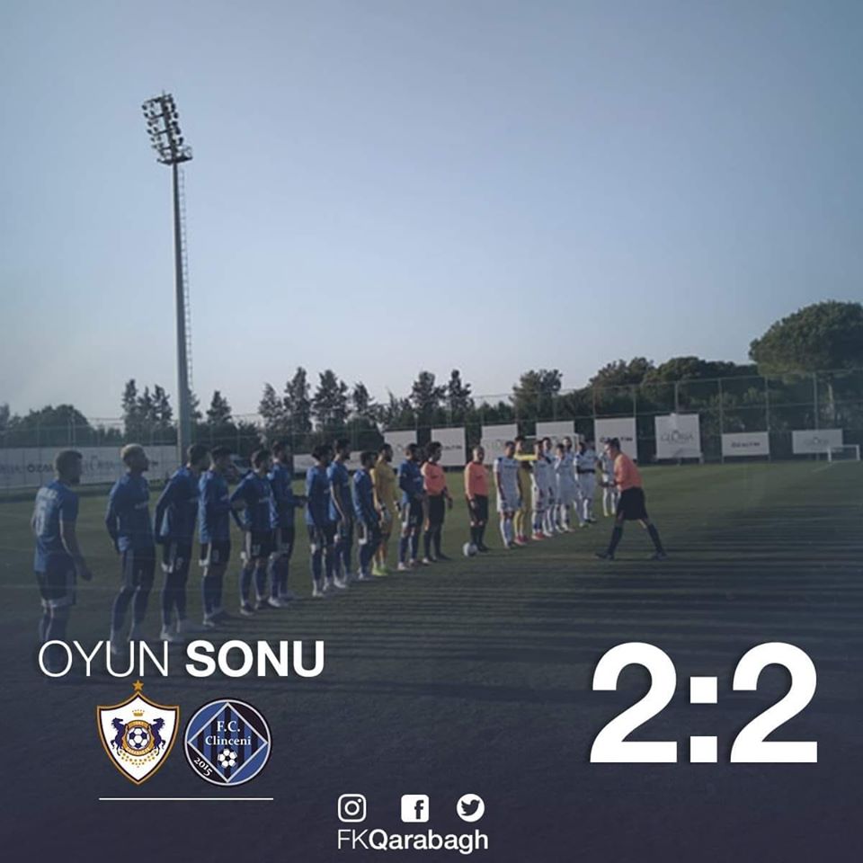 "Qarabağ" son dəqiqə qolu ilə məğlubiyyətdən qaçdı