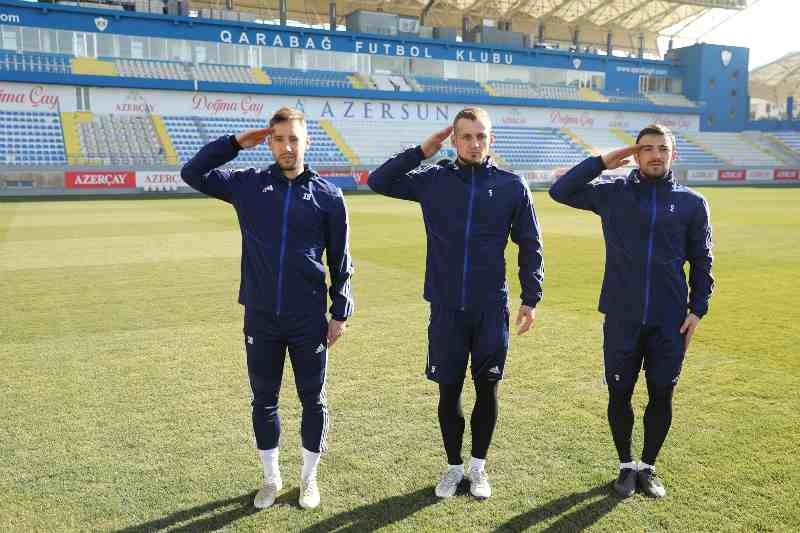 "Qarabağ"dan Azərbaycan əsgərinə salam" - FOTO