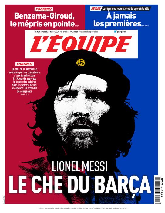 “L’Equipe” Messini Çe Gevara obrazında təqdim etdi - FOTO