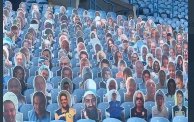 İngiltərə klubunun stadionunda Ben Ladenin portreti peyda oldu - FOTO