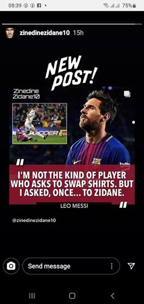 Zidandan Messi haqda GÖZLƏNİLMƏZ PAYLAŞIM - FOTO