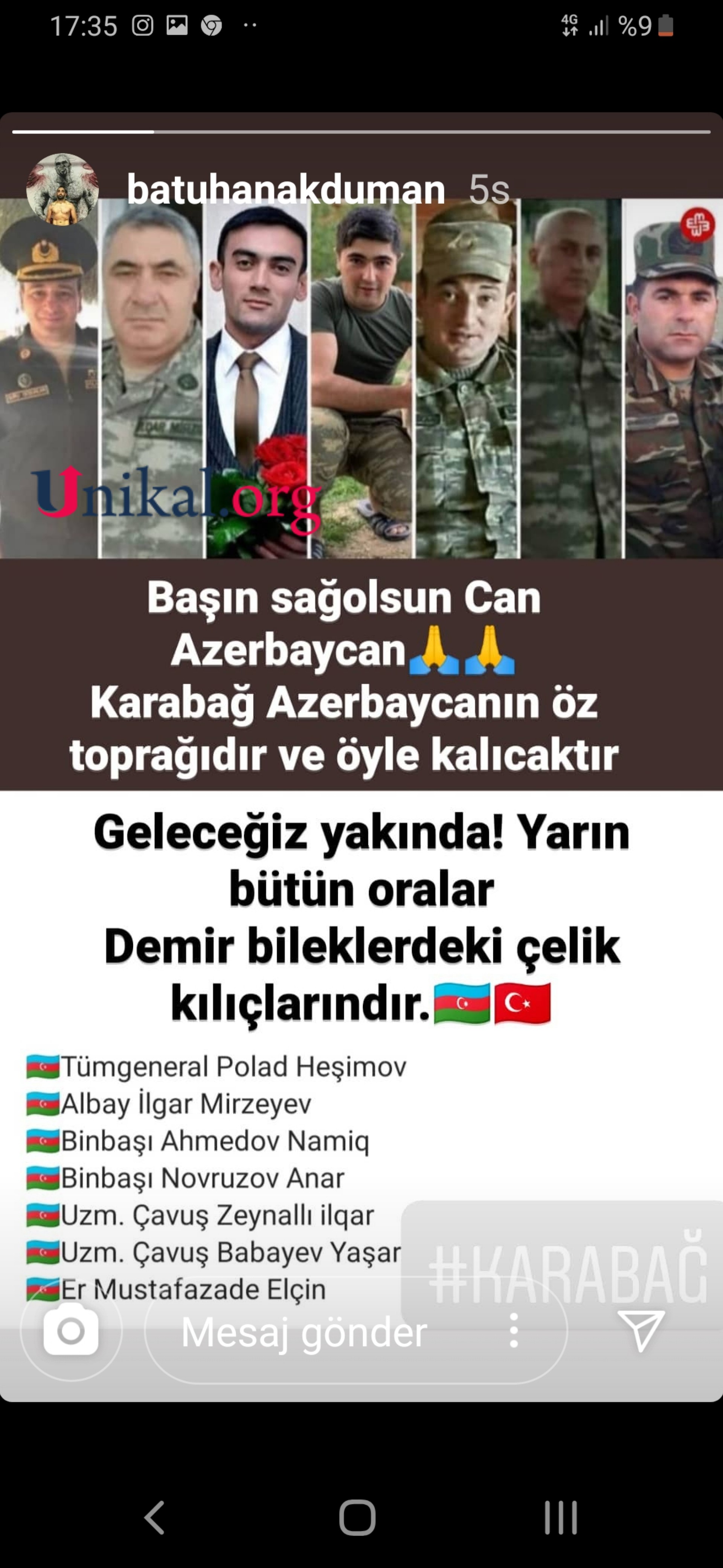 Erməninin öldürmək istədiyi türkiyəli idmançı Azərbaycan əsgərlərinə dəstək oldu