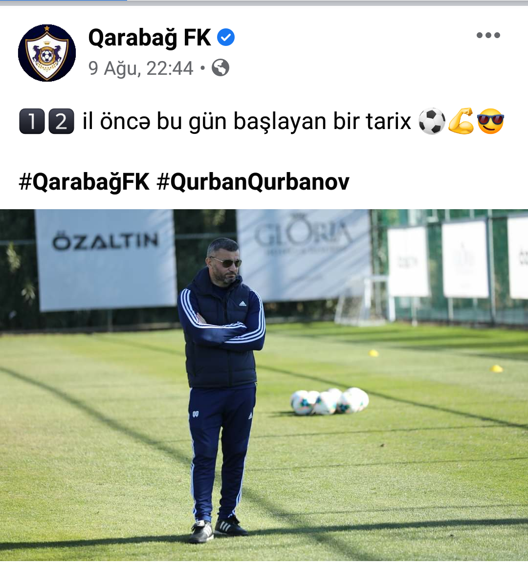 FOTO - "Qarabağ" Qurban Qurbanova bu cür qiymət verdi