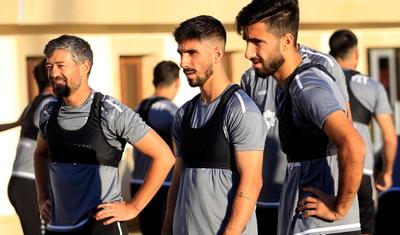 Ayxan Abbasov futbolçuları başına topladı və ...
