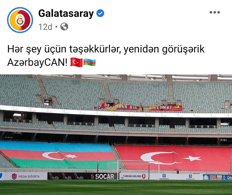 "Hər şey üçün təşəkkürlər, yenidən görüşərik, AzərbayCAN!"