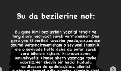 Ərindən ŞOK SÖZLƏR: “Ailənizin kişi cinsindən olan nümayəndələrinə...” -