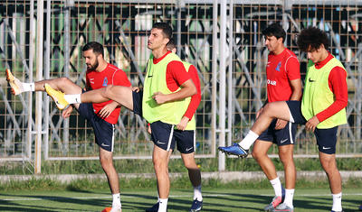 Millimizin futbolçuları Podqoritsada yoxlanıldı -