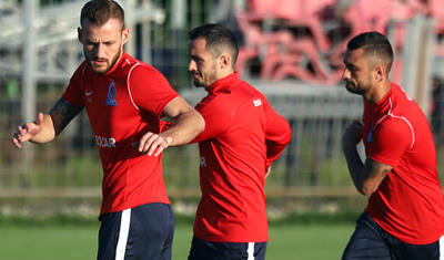 Millimizin futbolçuları Podqoritsada yoxlanıldı -