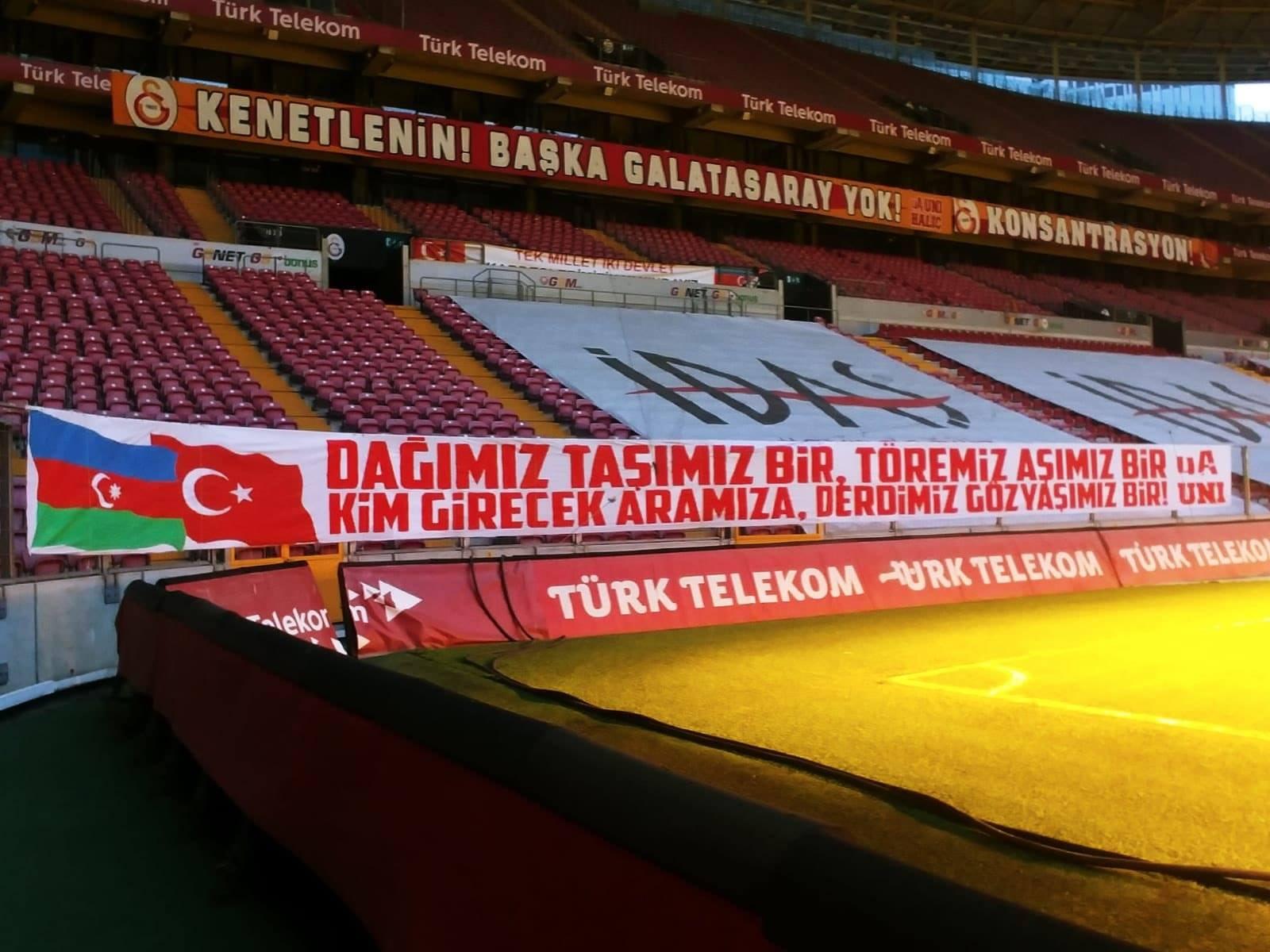 "Qalatasaray" Azərbaycana dəstək şüarları yerləşdirdi: FOTO