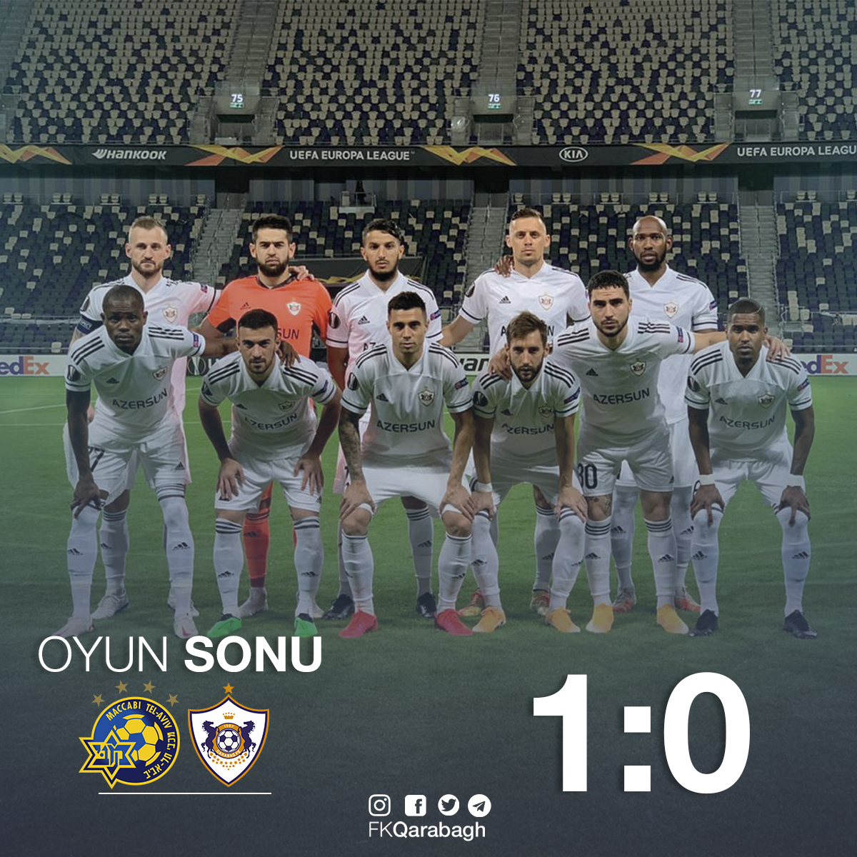 "Qarabağ" "Qalatasaray" və "Fənərbağça"dan öndə