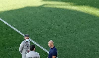 Riçard Almeyda "Zirə"yə gəldi, "Qarabağ"lılarla görüşdü -