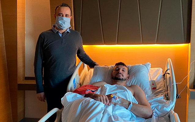 “Neftçi”nin qapıçısının xəstəxanadan FOTOsu yayıldı