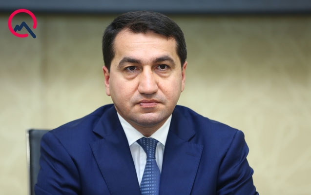 Hikmət Hacıyev rayonlara atılan düşmən mərmilərindən yazdı
