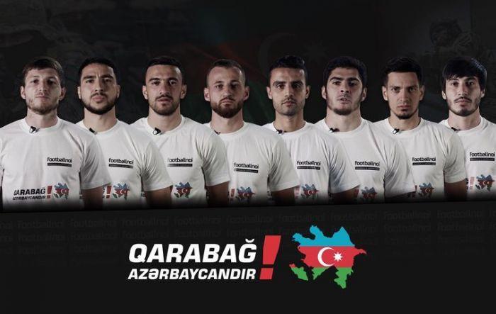 Azərbaycanlı futbolçular Qarabağdakı döyüşlərlə bağlı... - VİDEO
