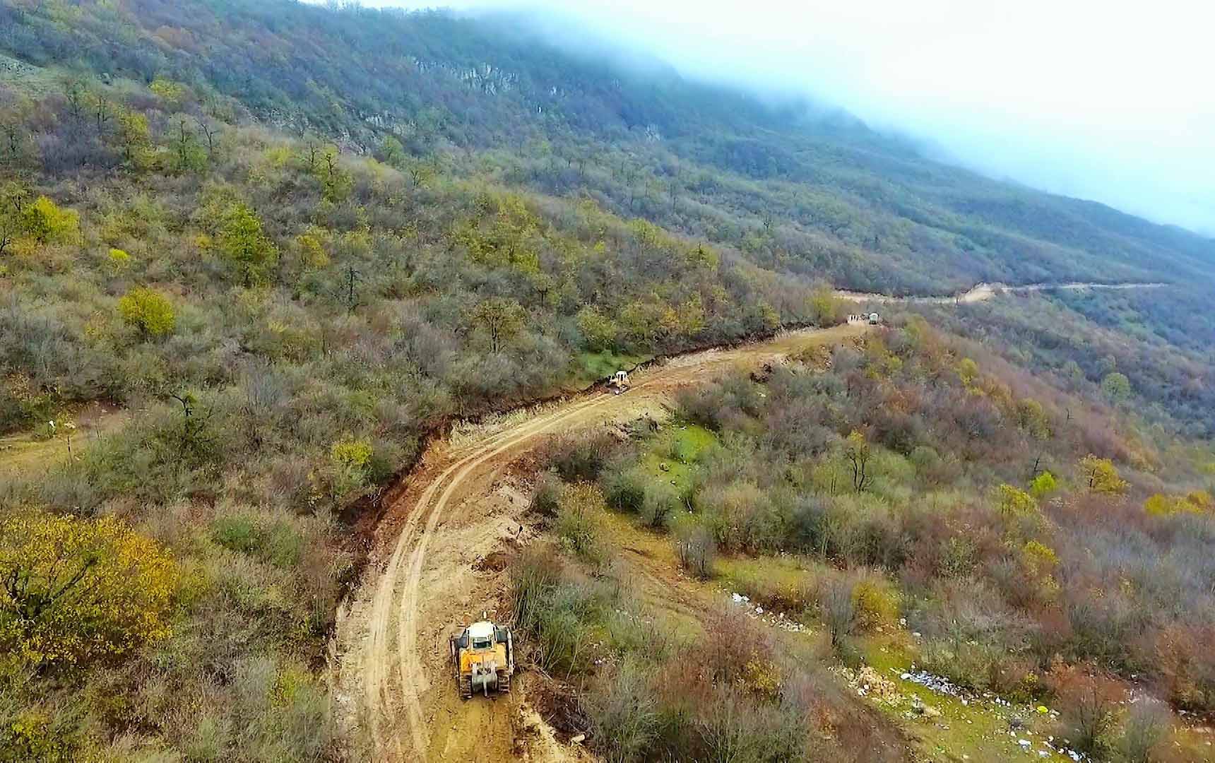 Şuşaya çəkilən yeni yoldan FOTOLAR