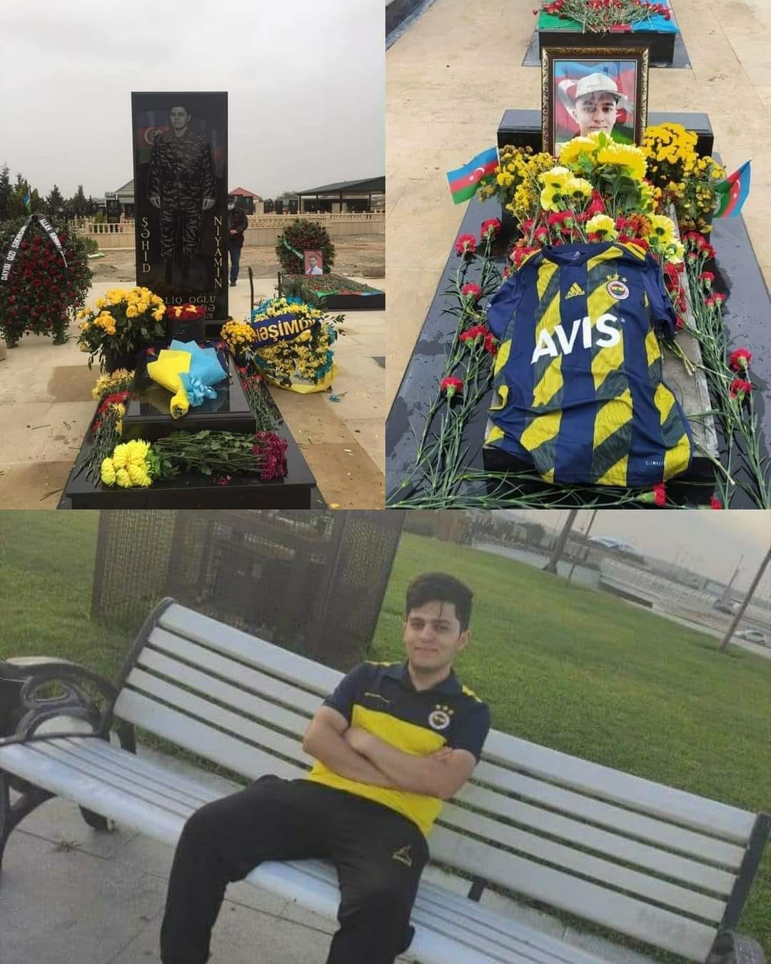 Anası şəhid oğlunun arzusunu yerinə yetirdi, məzarına "Fənərbağça" forması sərildi: FOTOLAR